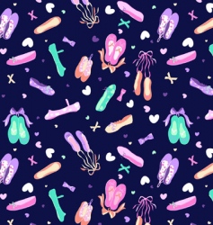 Ballerina slippers Ballerina slippers vector image