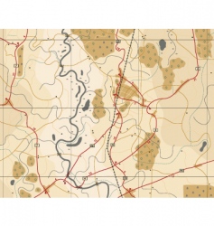Generic road map vector image