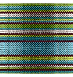 Style Seamless Color Knitted Pattern vector image