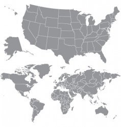 World maps vector image