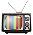 Retro tv set vector image