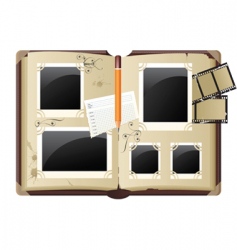 Photo album vector image