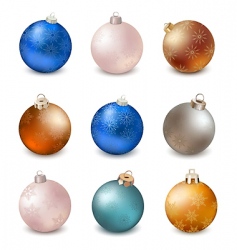 Xmas balls vector image