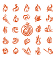 Fire flames vector image