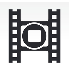 Stop video icon vector image