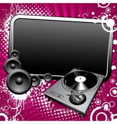 Turntable vector image