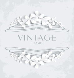 Vintage frame vector image