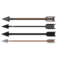 Hunting arrows collection vector image