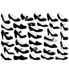 Shoes set vector image