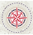 Abstract background with compass icon vector image