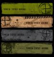 Military banners vector image