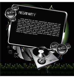 Musical banner vector image