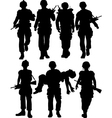 Soldiers vector image