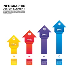 Infographic business report template layout vector image
