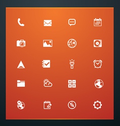 Universal glyphs 16 phone symbols 5 vector image
