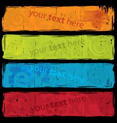 Grungy banners vector image