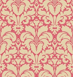 Baroque style damask background vector image