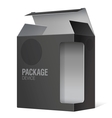 Realistic Open Package Cardboard Box vector image