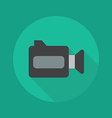 Technology Flat Icon Video camera vector image