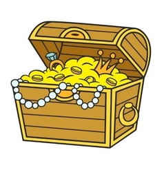 Cartoon Pirate Treasure Cartoon Pirate Treasure vector image