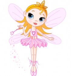 Cute fairy vector image