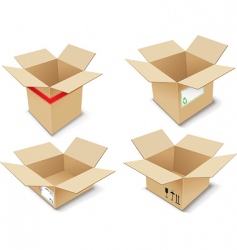 Cardboard box vector image