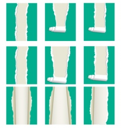 Ripped papers vector image