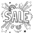 Doodle pop sale Doodle pop sale vector image