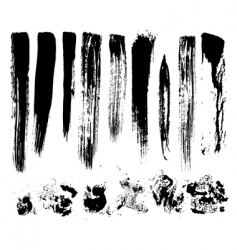 Brush strokes vector image