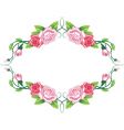 Greeting floral rose card vector image
