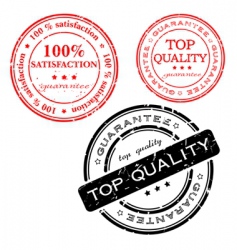Quality stamps vector image