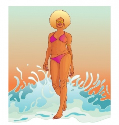 Beach vector image