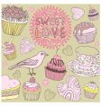Sweet dessert vector image