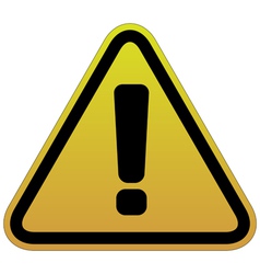 Warning sign vector image