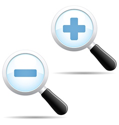 Zoom icons vector image