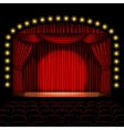 Stage with red curtain Stage with red curtain vector image
