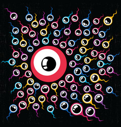 Funny cartoon sperms vector image