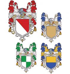 Shields emblems vector image