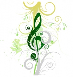 Musical grunge vector image
