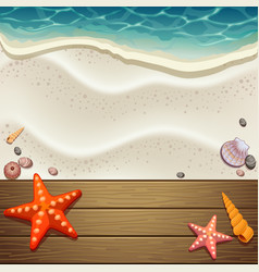 Wood and sand background Wood and sand background vector image