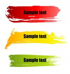 Painted grunge banners vector image