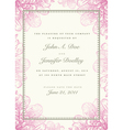 Wedding invitation vector image