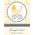 Baby shower card Baby shower card vector image