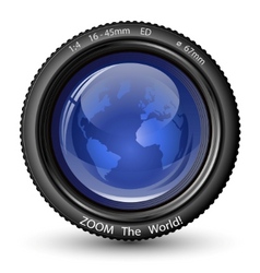 Zoom the world vector image