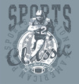 Classic sport football vector image