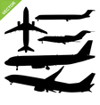 Plane silhouette vector image