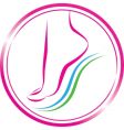 Foot symbol vector image