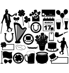 Saint Patrick s Day elements vector image