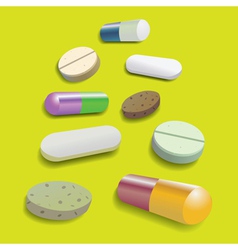 Pill collection vector image