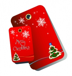 Christmas tags vector image